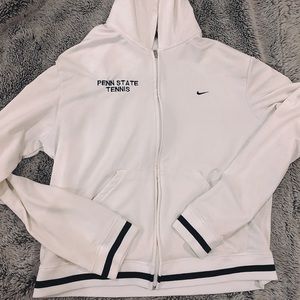Penn State Tennis white zip Up hoodie